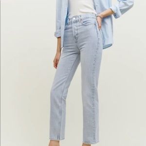 Reformation Cynthia High Rise Straight Jeans